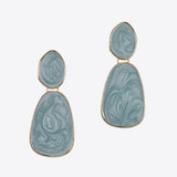 99606, ENAMEL GEOMETRIC DANGLE EARRING