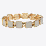 99607, ENAMEL SQUARE STRETCH BRACELET