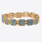 99607, ENAMEL SQUARE STRETCH BRACELET