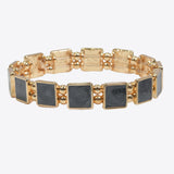 99607, ENAMEL SQUARE STRETCH BRACELET