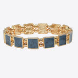 99607, ENAMEL SQUARE STRETCH BRACELET