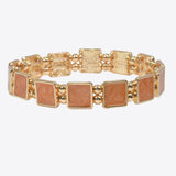 99607, ENAMEL SQUARE STRETCH BRACELET