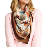 99618, MULTI PRINTED SILKY TWILL SCARF