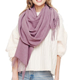 91590, SOFT FEEL SOLID CASHMERE OBLONG SCARF