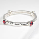 99638, "HO HO HO MERRY CHRISTMAS!" ROUND BUBBLE STRETCH BRACELET