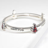 99639, "CHRISTMAS IS A" TREE STRETCH BRACELET