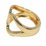 99646, GEOMETRIC OPEN METAL BANGLE BRACELET