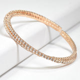 99664, PAVE CRYSTAL RHINESTONE ELASTIC CUFF BRACELET