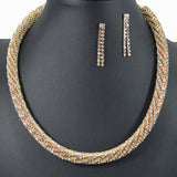 99666, PAVE CRYSTAL RHINESTONE NECKLACE
