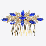 99671, FLOWER RHINESTONE BRIDAL HAIR COMB