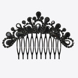 99675, TEARDROP RHINESTONE ACCENT BRIDAL HAIR COMB