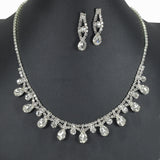 99678, TEARDROP ACCENT CRYSTAL RHINESTONE NECKLACE
