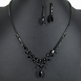 99695, MARQUISE CUBIC ZIRCONIA ACCENT CRYSTAL RHINESTONE NECKLACE
