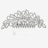 99701, TEARDROP CUBIC ZIRCONIA ACCENT CRYSTAL RHINESTONE BRIDAL HAIR COMB