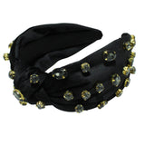 99728, MULTI SHAPE RHINESTONE VELVET HEADBAND