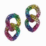 99742, BLING RHINESTONE CHAIN EARRING
