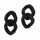 99742, BLING RHINESTONE CHAIN EARRING