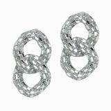 99742, BLING RHINESTONE CHAIN EARRING