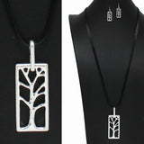 99755, TREE OF LIFE METAL LONG PENDANT NECKLACE