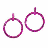 99767, BLING ROUND RHINESTONE EARRING