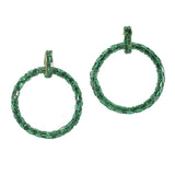 99767, BLING ROUND RHINESTONE EARRING