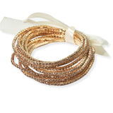 99771, CRYSTAL RHINESTONE STRETCH BRACELET SET