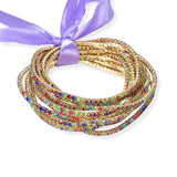 99771, CRYSTAL RHINESTONE STRETCH BRACELET SET