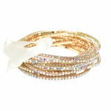 99771, CRYSTAL RHINESTONE STRETCH BRACELET SET