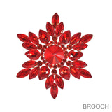 99807, FLOWER RHINESTONE PIN BROOCH