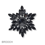 99807, FLOWER RHINESTONE PIN BROOCH