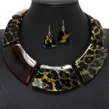 99812, GEOMETRIC CELLULOID ACETATE NECKLACE