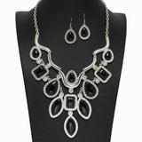 99818, WESTERN GEOMETRIC TURQUOISE STONE NECKLACE