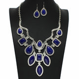 99818, WESTERN GEOMETRIC TURQUOISE STONE NECKLACE