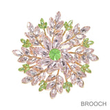 99825, MARQUISE RHINESTONE FLOWER PIN BROOCH