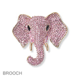 99831, ELEPHANT CRYSTAL RHINESTONE PIN BROOCH