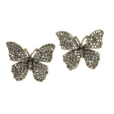 99851, BUTTERFLY CRYSTAL RHINESTONE EARRING