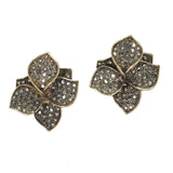 99852, FLOWER CRYSTAL RHINESTONE EARRING