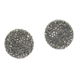 99853, ROUND CRYSTAL RHINESTONE EARRING
