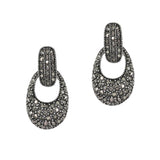 99854, GEOMETRIC CRYSTAL RHINESTONE EARRING