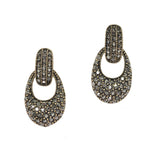 99854, GEOMETRIC CRYSTAL RHINESTONE EARRING