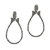 99856, GEOMETRIC CRYSTAL RHINESTONE EARRING