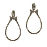 99856, GEOMETRIC CRYSTAL RHINESTONE EARRING