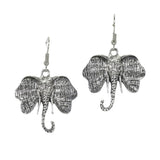 99863, ELEPHANT METAL DANGLE EARRING