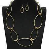 99871, GEOMETRIC CUTOUT METAL NECKLACE