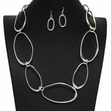 99871, GEOMETRIC CUTOUT METAL NECKLACE