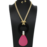 99876, GEOMETRIC DROP NECKLACE