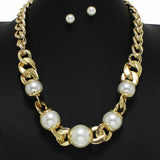 99877, PEARL WITH CHAIN NECKLACE