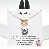 109531, MY BULLDOG GOLD DIPPED NECKLACE