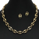 99923, CRYSTAL RHINESTONE ACCENT SODA TAB NECKLACE