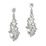 99933, MULTI SHAPE RHINESTONE DANGLE EARRING